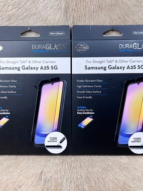 2x DuraGlass Tempered Glass Screen Protector for Samsung Galaxy A25 5G